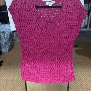 Coldwater Creek Fuchsia Knit Top
